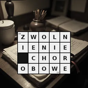 Hasło krzyżówkowe zaświadczenie wystawiane przez lekarza w celu usprawiedliwienia nieobecności pracownika w pracy z powodu niezdolności do pracy wskutek choroby lub konieczności zapewnienia opieki choremu członkowi ro - zwolnienie chorobowe – rozwiązanie, synonimy, podpowiedzi i definicje krzyżówkowe